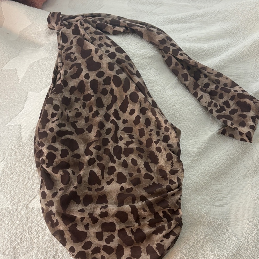 Leopard Print Halter Top